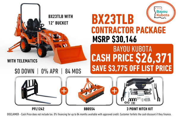 BX23TLB Bayou Tractor Package